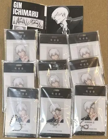 BLEACH 한국 서울 학생증 키링 긴 9종 세트