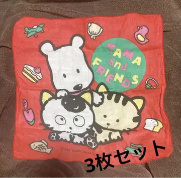 TAMA and FRIENDS 타마 앤 프렌즈 손수건 1990년 제작