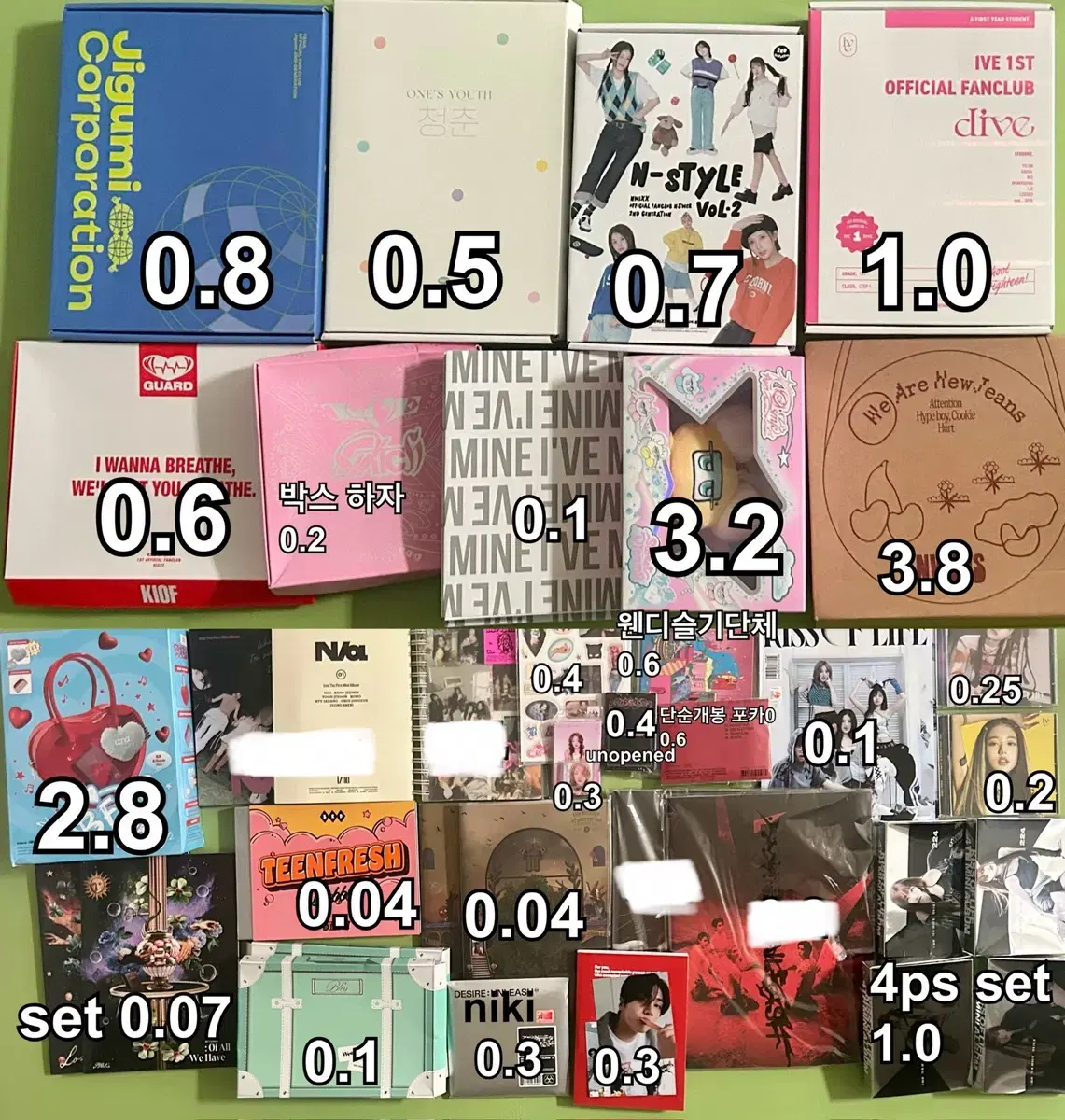 아이브 앤팀 스테이씨 뉴진스 빌리 엔믹스 레드벨벳 개봉 앨범 양도 하투하