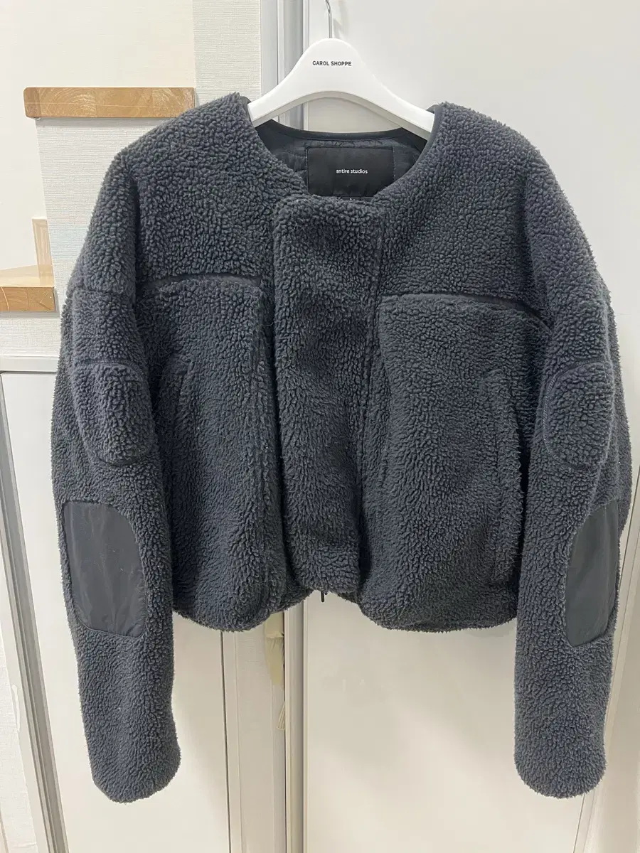 Entire Studio) Cropped fleece jacket