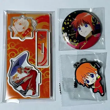 은혼 아크릴 피규어 & 참 러버 마스코트 캔뱃지 카구라