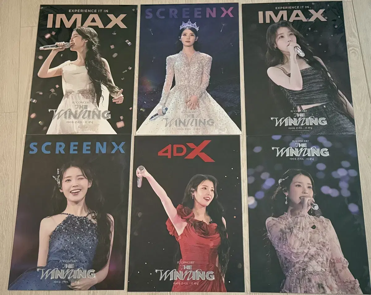 아이유 콘서트 더 위닝 특전 포스터 6종+TTT+필름마크
