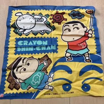 쇼와 레트로 크레용 신짱 손수건