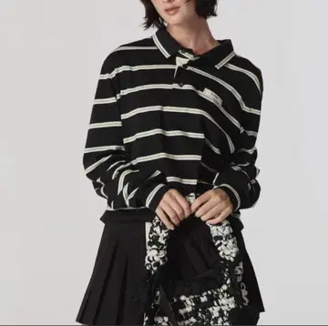 glowny TERRY PK LONG SLEEVE 스트라이프 피케 셔츠