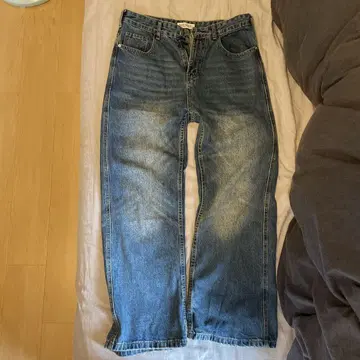 Menes mid wide denim pants 완판템