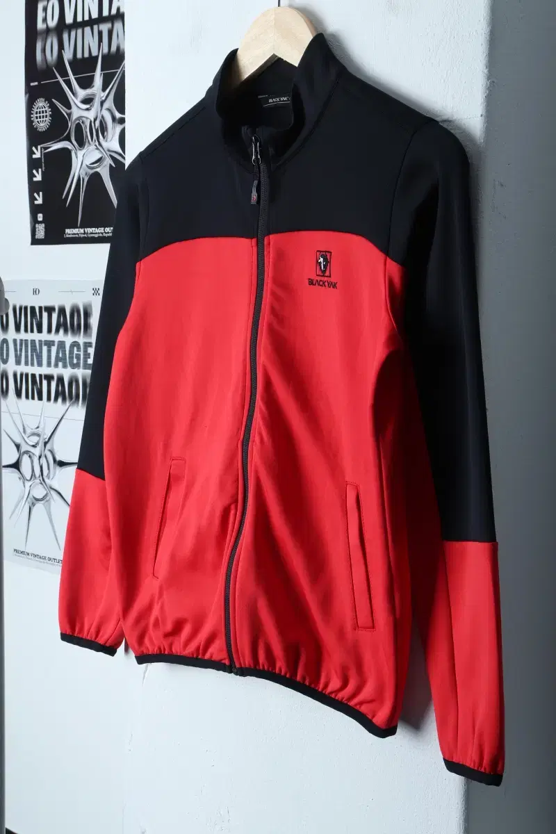(L) Blackyak Zip-Up Jersey Track Top Children's key Red-12C9E