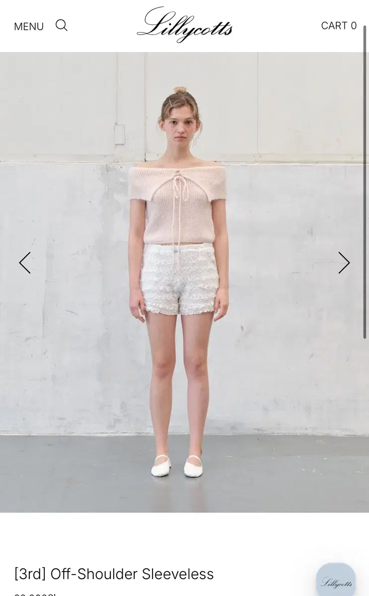 Lily Cotes off-shoulder sleeveless pink new product