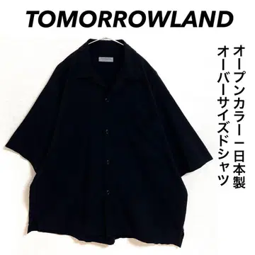 새상품급 TOMORROWLAND 오버 사이즈 셔츠 오픈 카라 일본제