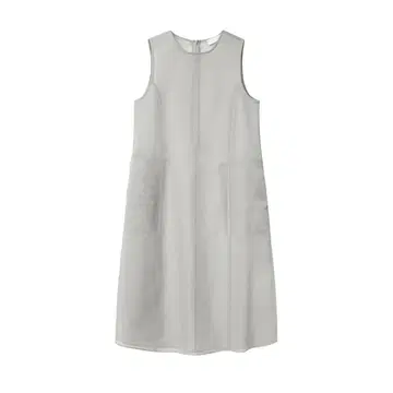 아모멘토 원피스 SHEER LONG DRESS Grey