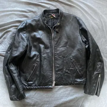 VANSON 라이더 자켓 M 천연 가죽 소가죽 블랙 VANSON 미국제