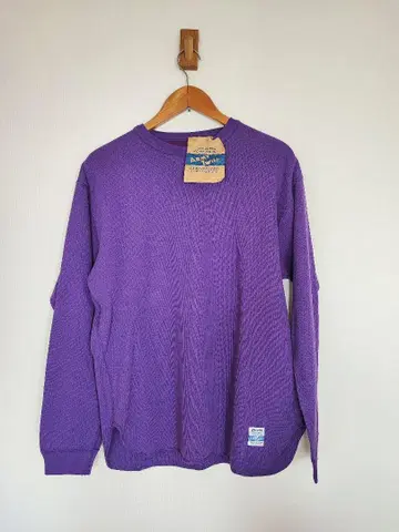 ARMY TWILL 별주 허니콤 리브 롱 슬리브 티셔츠