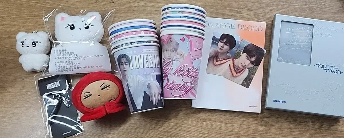 탈덕처분/엔하이픈 앨범 정원 풀셋 인형 양꼬미 쫑테이토 성훈 정원 생카컵