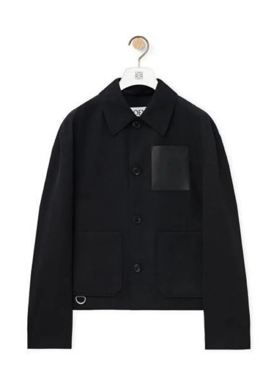 [50] 24FW Loewe Wool Utility Logo Anagram Jacket Black
