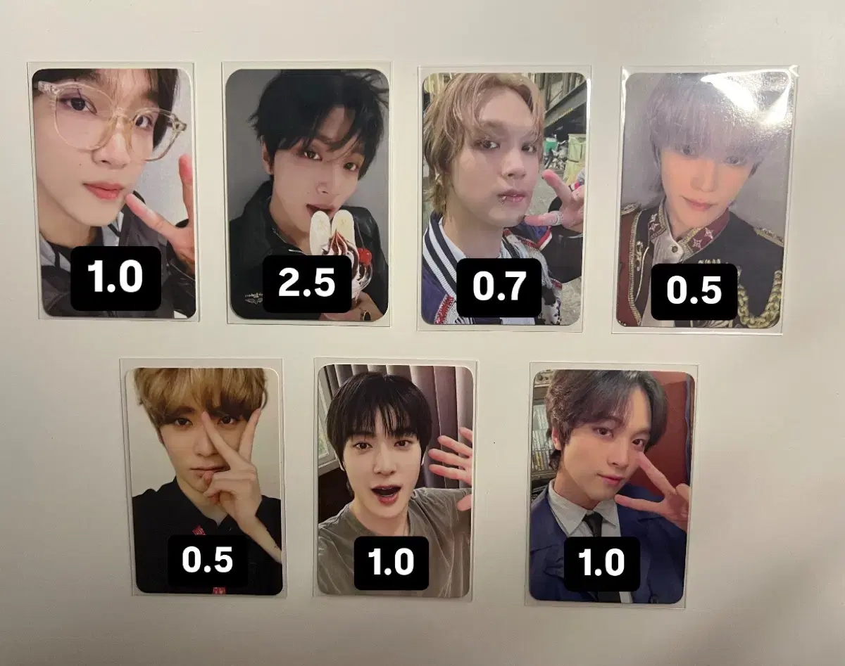엔시티 포카 127 드림 해찬 재현 태용 마크 도영 재민 제노 지성