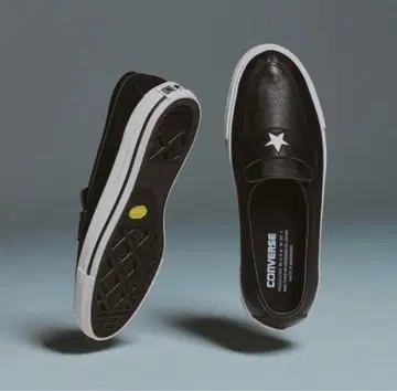 CONVERSE ADDICT ONE STAR LOAFER 블랙 가죽