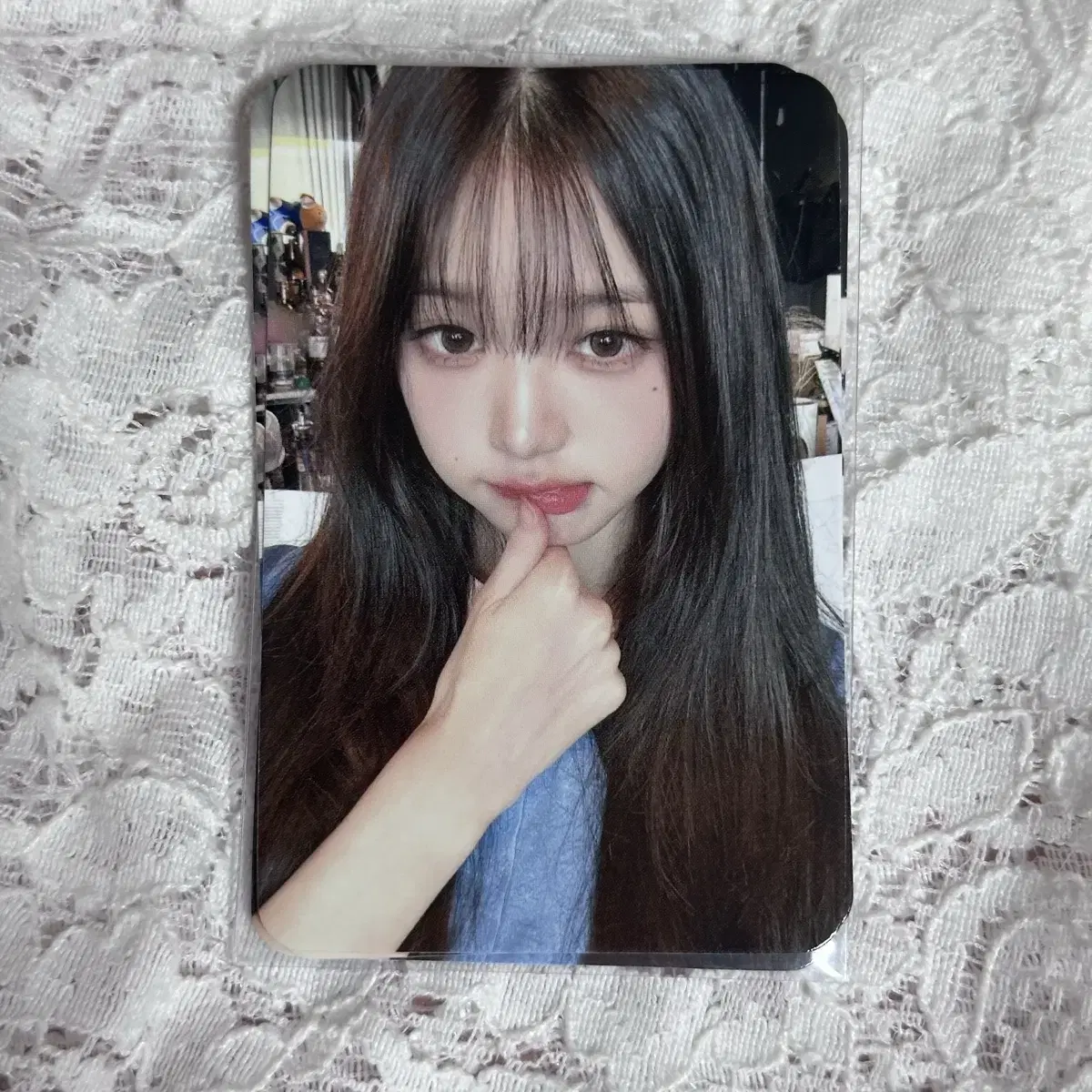 아이브 마인 애플뮤직 장원영 미공포 포토카드 포카