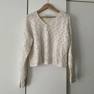 Vintage 크로 셰 뜨개질 니트