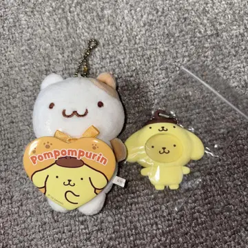 산리오 폼폼푸딩 봉제 인형 & 키링 세트 머핀