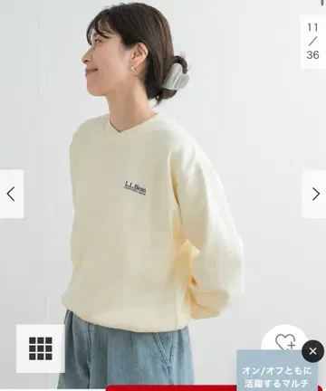 LL비언 크루넥 스웨트셔츠