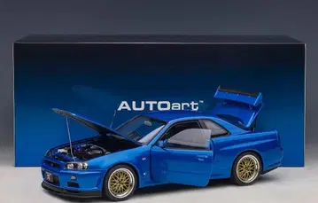 새상품 1/18 오토 아트 스카이라인 GT-R R34 V 스펙 II