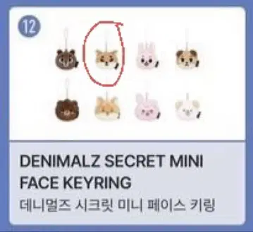 Day6 랜덤 미니 페이스 키링 youngk ke