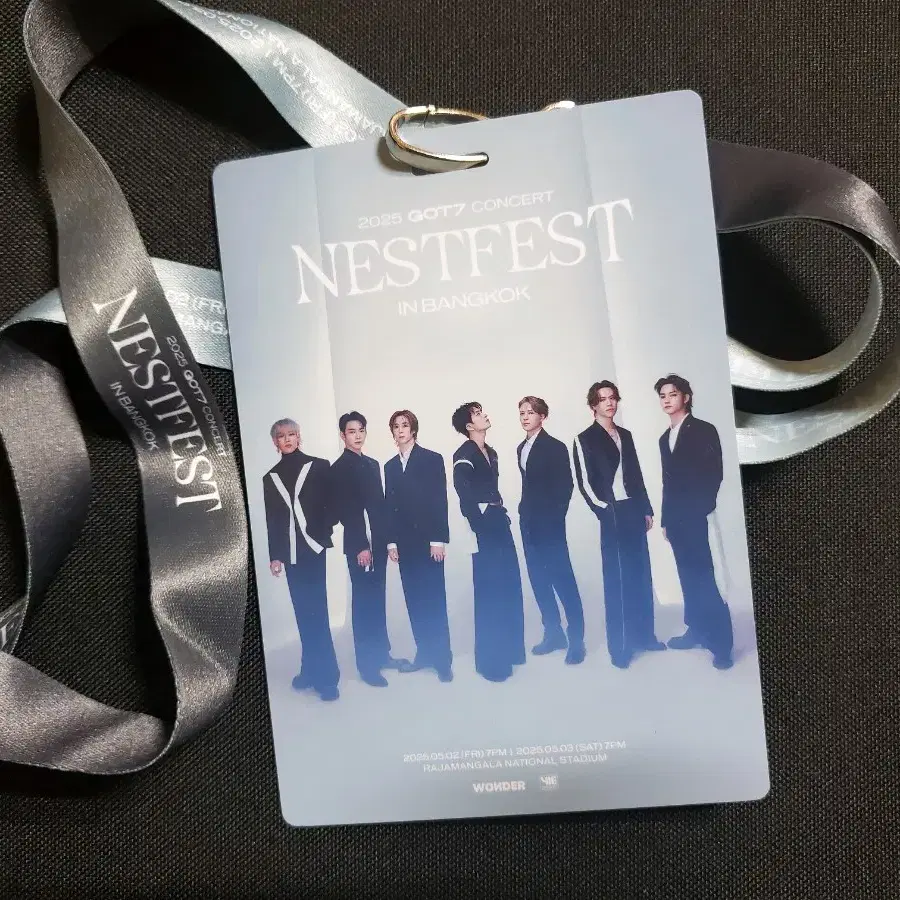 GOT7 NESTFEST Bangkok Concert Jersey T-shirt on Bunjang