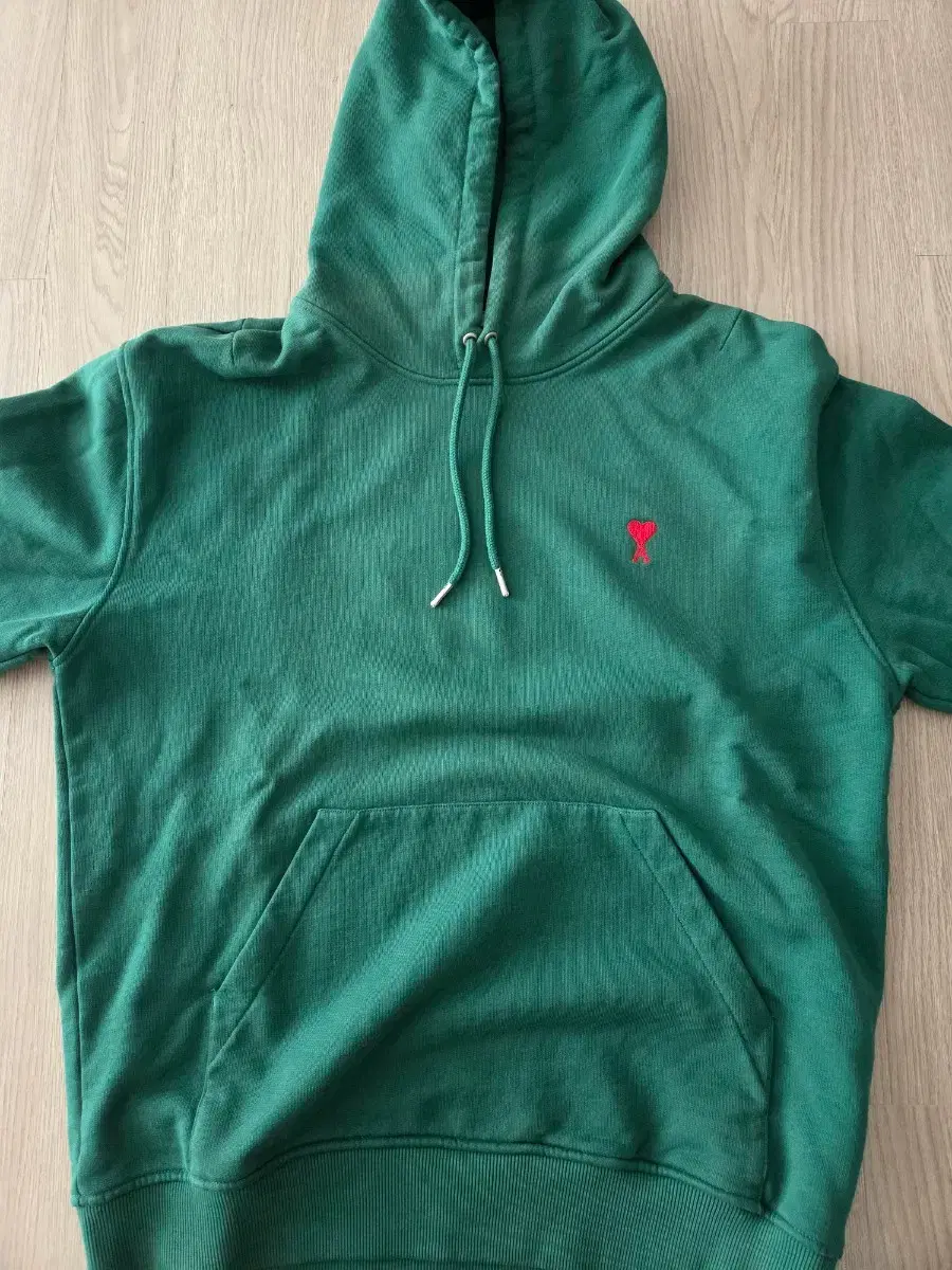 Ami Small Logo Hoodie Green xl