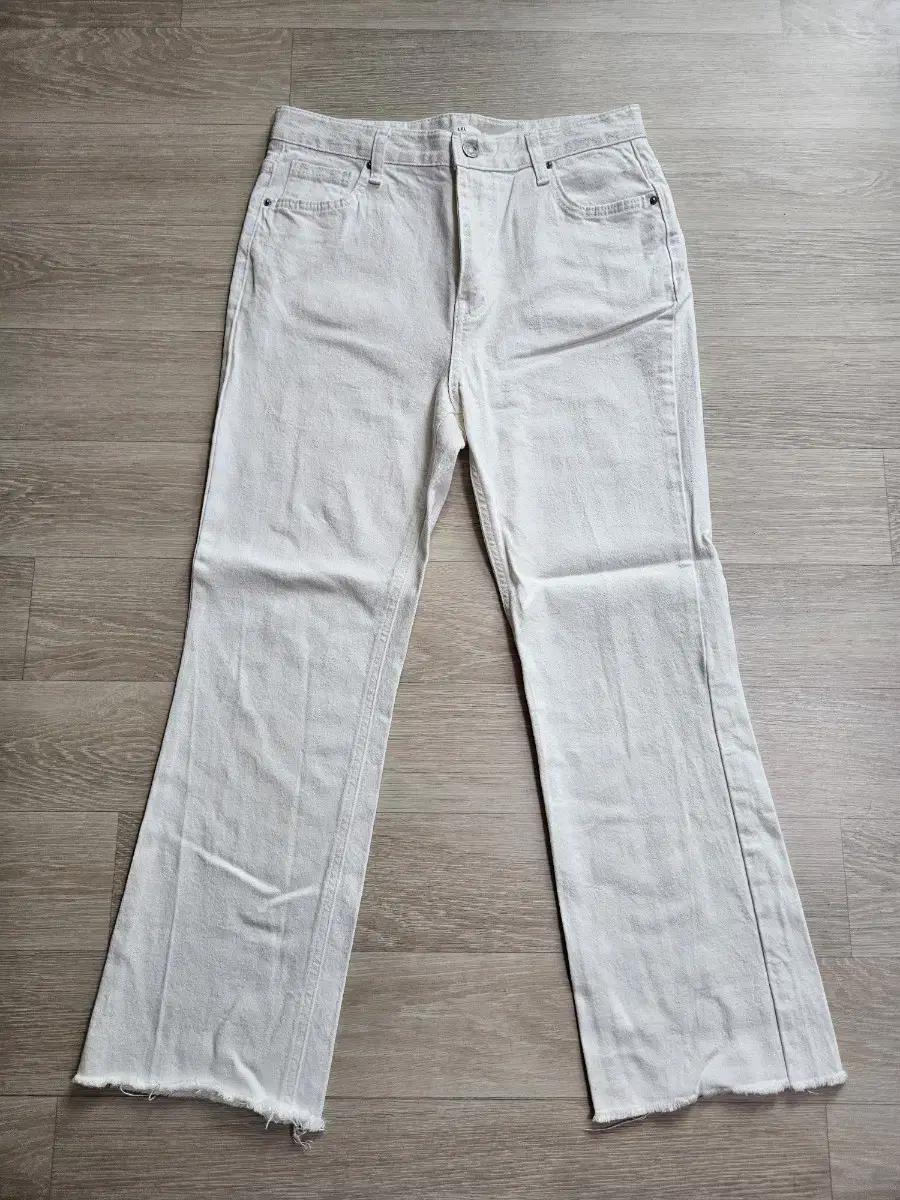 LOL White Bootcut Pants 66
