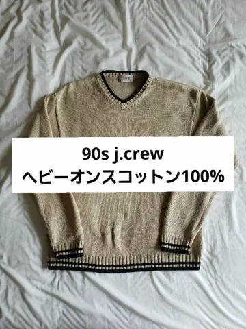 j.crew 제이크루 니트 스웨터 V넥 코튼 100% 면