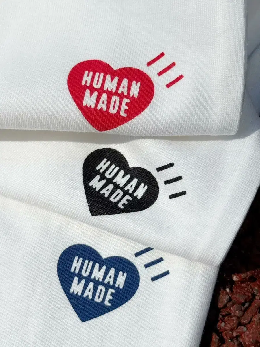 휴먼메이드 반팔티 티셔츠 3팩 HUMAN MADE 3Pack 하트로고 티
