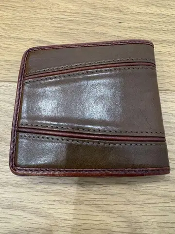 유니존데프트 두겹 지갑 천연 가죽