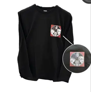 니치나카시마 지로 토크 라이브 한정판 롱 T 블랙 (M)