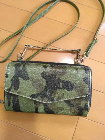카모 패턴 스마트폰 숄더백