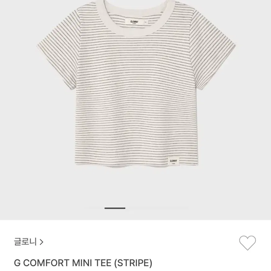 GLOWNY | 글로니 Glowny 3/4 Sleeve G COMFORT V TEE (WHITE) on