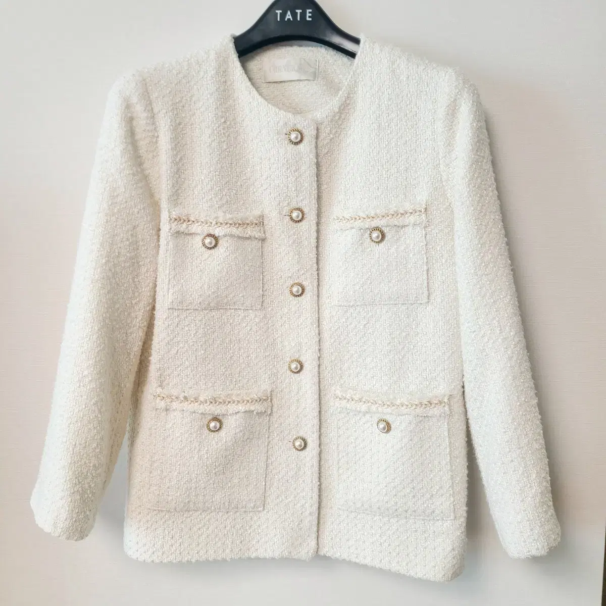 [Today Only Discount] Tweed Jacket F /Ivory/Luxury/Pretty