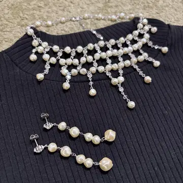 세라비 CEST LA VIE 초커 목걸이 귀걸이