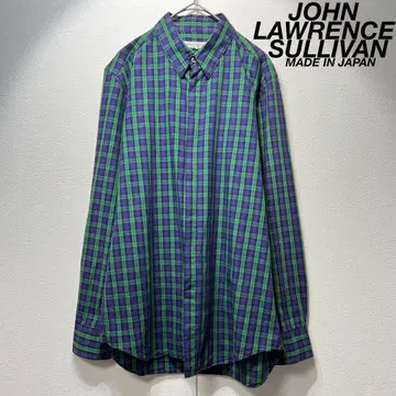 레어 새상품급 존 로렌스 설리반 고급 체크 디자인 드레스 셔츠