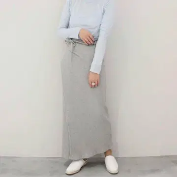 baserange 베이스 레인지 랩 스커트 브리그 스커트 그레이