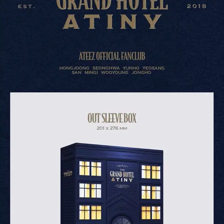 【ATEEZ】ATINY 6TH MEMBERSHIP KIT ATEEZ 2025 ATINY 6TH MEMBERSHIP KIT THE GRAND HOTEL ATINY