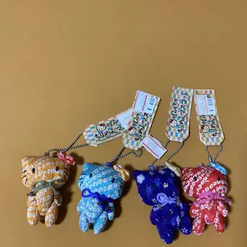 2995 헬로키티 크레이프 원단 마스코트 스트랩