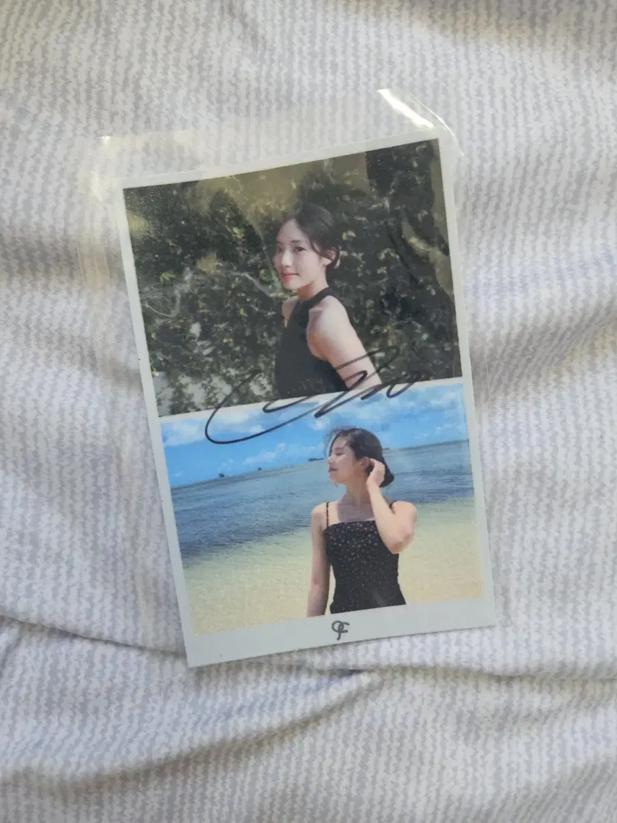 프로미스나인 박지원 미팬 두컷 싸인 + 슈퍼소닉 공방포카