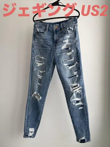 아메리칸 이글 JEGGING 데님 청바지 스키니 사이즈 2