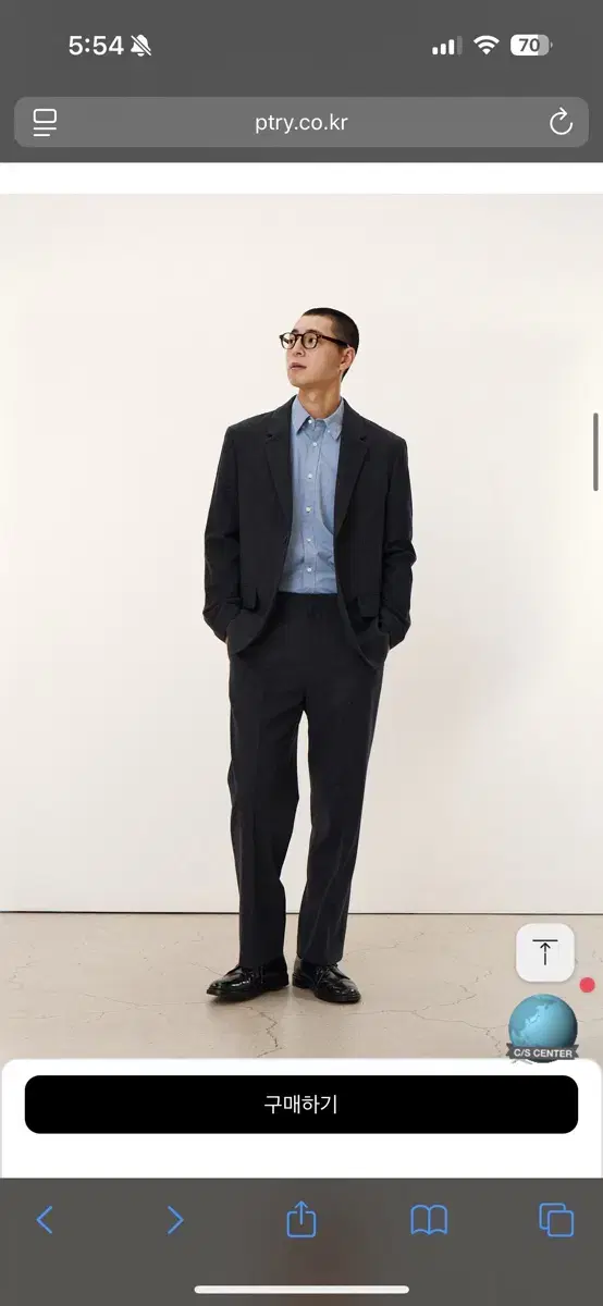 포터리 캐시미어 플라넬 비즈니스 셋업 3사이즈