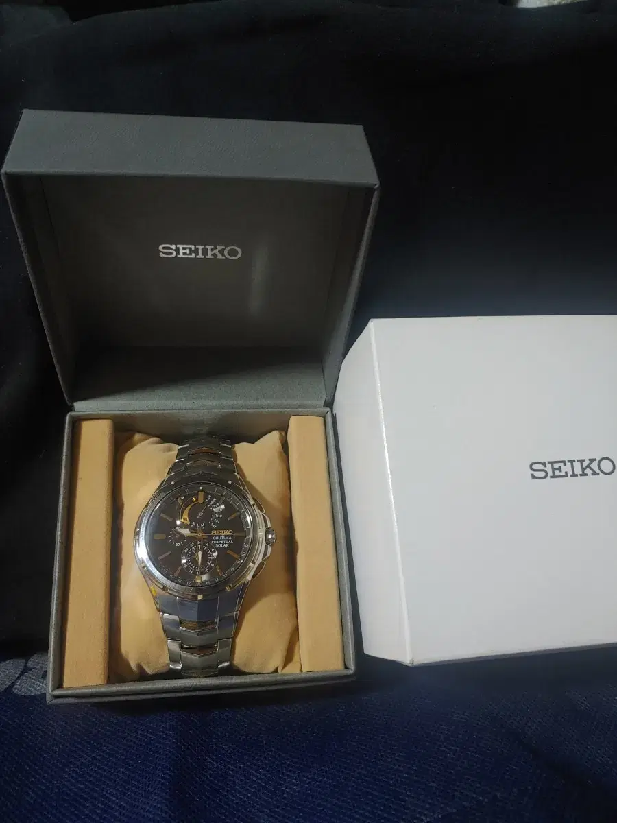 SEIKO 세이코 최상급 기종 만년 달력 크로노그래프 워치.