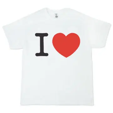 I LOVE 티셔츠 새상품 NY 아이 러브 뉴욕 L 화이트 하트