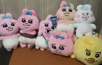 오판츄 캐릭터 봉제 인형 묶음 판매 7개