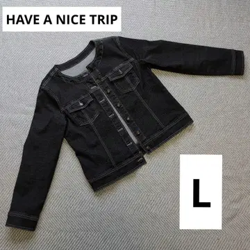 HAVE A NICE TRIP 데님 자켓 L 여성용 아우터