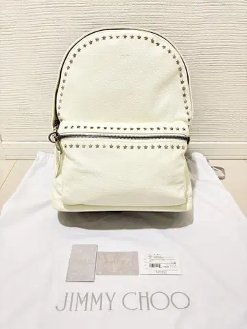 미사용 새상품 JIMMY CHOO 백팩 화이트