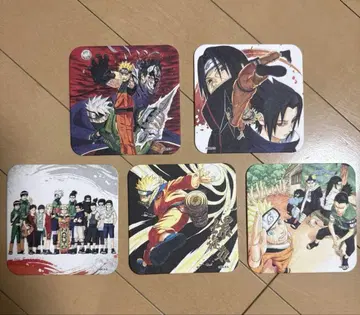 NARUTO 나루토 창간 50주년 기념 점프 전 아트 코스터 5종 세트