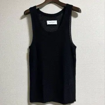 ERNEST W.BAKER 19SS 슬리브리스 니트 시스루 베스트